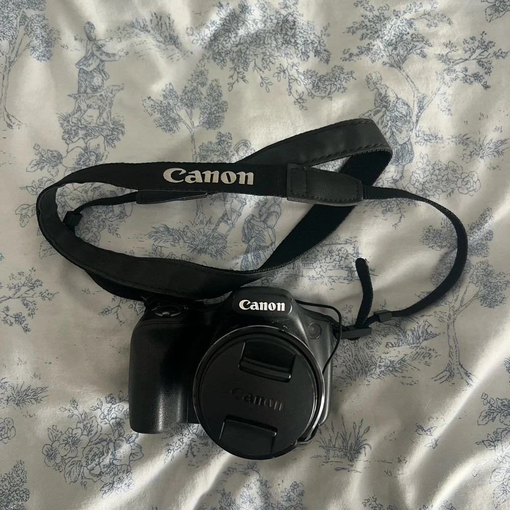 Canon Black Digital Camera with Strap